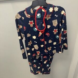 Girls Size 6/6x Long Sleeve Pajama Set Blue NWT